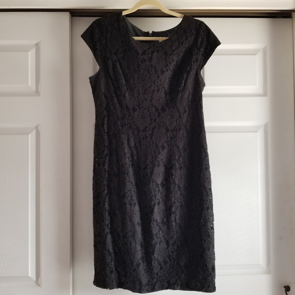 J Crew Black Lace dress